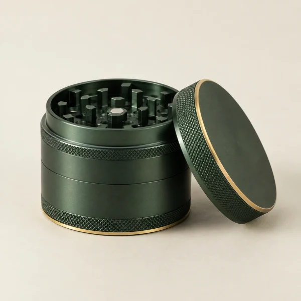 Vierteiliger Grinder aus Aluminium